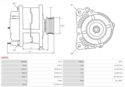 Alternator AS-PL A6051