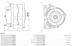Alternator AS-PL A9231