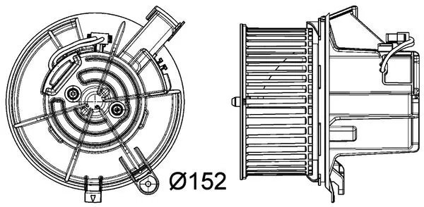 Ventilator habitaclu MAHLE AB 119 000P