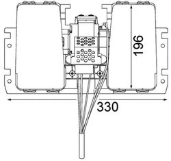 VENTILATOR HABITACLU MAHLE AB 179 000P - Compatibil cu FENDT