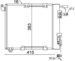Radiator climatizare MAHLE AC 349 000S