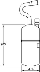 USCATOR AER CONDITIONAT MAHLE AD 34 000S - Compatibil cu VOLVO