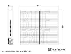 Filtru aer habitaclu Blue Print ADBP250058
