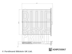 Filtru aer habitaclu Blue Print ADBP250067