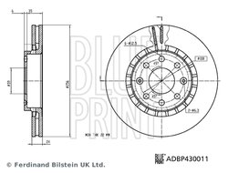 Disc frana Blue Print ADBP430011