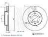 DISC FRANA BLUE PRINT ADBP430071 - Compatibil cu AUDI, SEAT, SKODA, VW