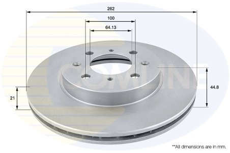 DISC FRANA COMLINE ADC0506V - Compatibil cu HONDA, LOTUS, MG, ROVER