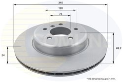 DISC FRANA COMLINE ADC1788V - Compatibil cu BMW