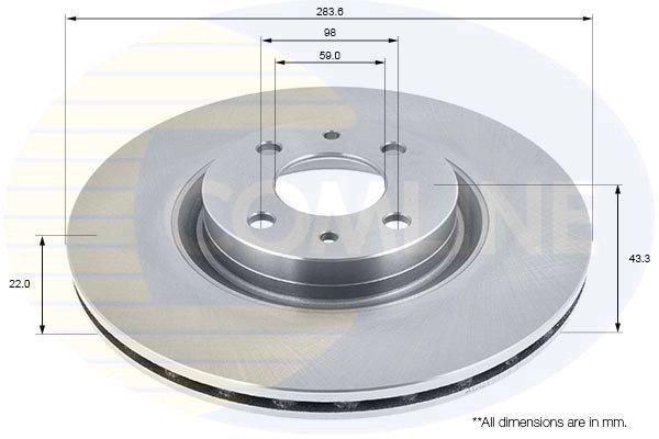Disc frana Comline ADC1811V