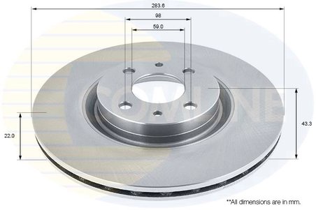 Disc frana Comline ADC1811V