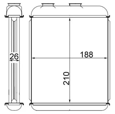 Schimbator caldura incalzire habitaclu MAHLE AH 41 000S