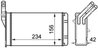SCHIMBATOR CALDURA INCALZIRE HABITACLU MAHLE AH 43 000S - Compatibil cu CITROEN, PEUGEOT