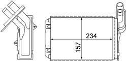 SCHIMBATOR CALDURA INCALZIRE HABITACLU MAHLE AH 99 000S - Compatibil cu RENAULT