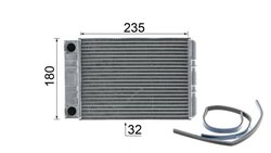 Schimbator caldura incalzire habitaclu MAHLE AH 77 000P
