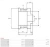 Fulie alternator AS-PL AP0009