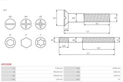 KIT REPARATIE ALTERNATOR AS-PL ARS3008 - Piesa auto compatibila cu mai multe marci