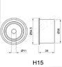 MECANISM TENSIONARE CUREA DISTRIBUTIE JAPANPARTS BE-H15 - Compatibil cu CHRYSLER, DODGE, HYUNDAI, KIA, MITSUBISHI
