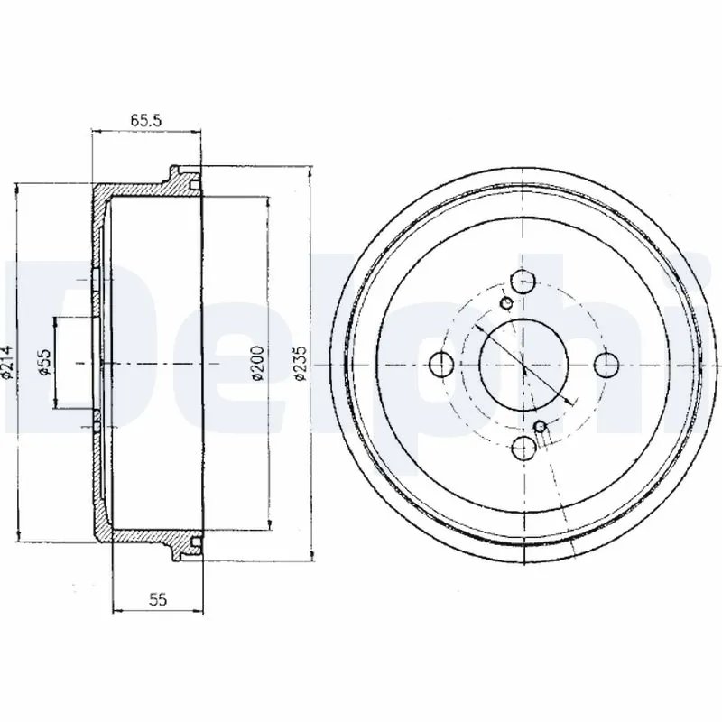 Tambur frana Delphi BF278