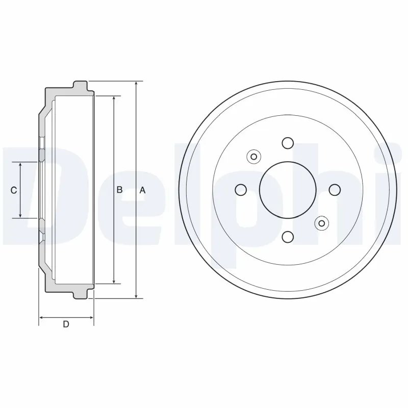 Tambur frana Delphi BF570