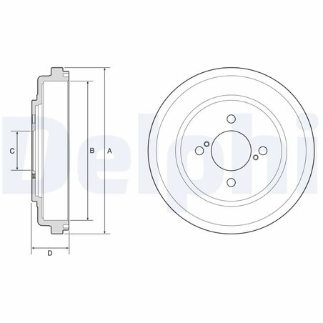 Tambur frana Delphi BF643
