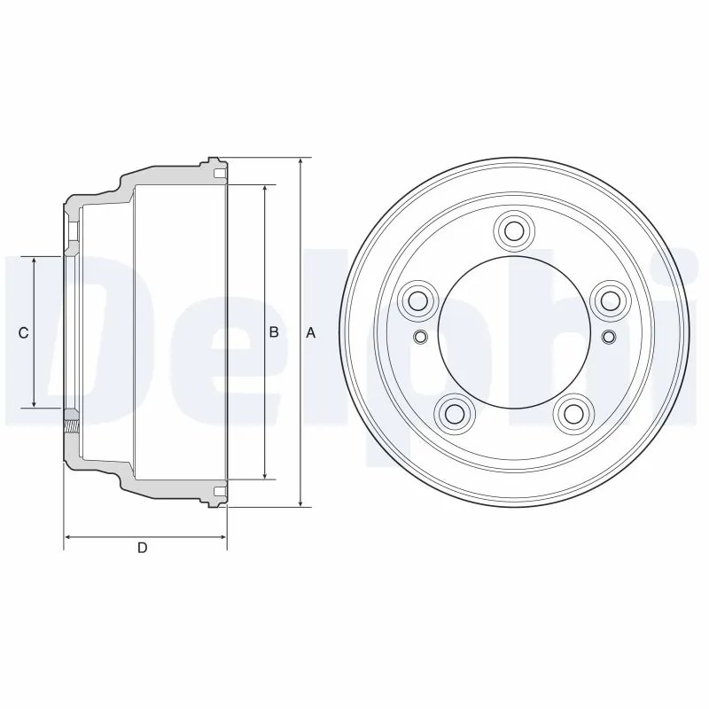 TAMBUR FRANA DELPHI BF645 - Compatibil cu HYUNDAI
