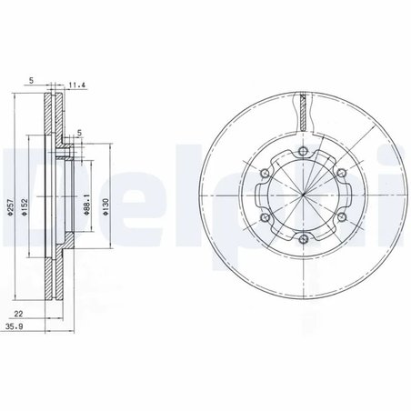 Disc frana Delphi BG2524