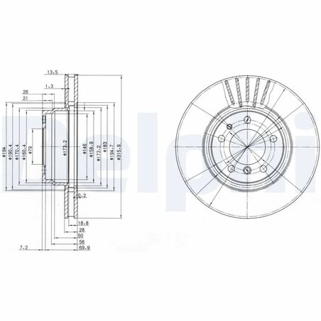 Disc frana Delphi BG3039