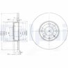 Disc frana Delphi BG3402