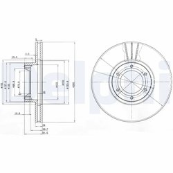 Disc frana Delphi BG3553