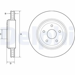 Disc frana Delphi BG9214C