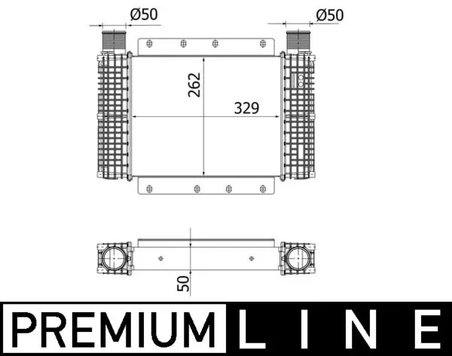 Intercooler MAHLE CI 544 000P