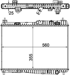 Radiator racire motor MAHLE CR 1135 000P