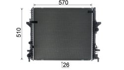 Radiator racire motor MAHLE CR 1929 000P