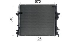 Radiator racire motor MAHLE CR 1930 000P