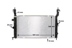 RADIATOR RACIRE MOTOR MAHLE CR 2120 000S - Compatibil cu OPEL, VAUXHALL