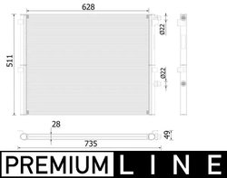 RADIATOR RACIRE MOTOR MAHLE CR 2307 000P - Compatibil cu BMW