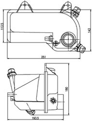 Vas expansiune lichid racire MAHLE CRT 204 000S