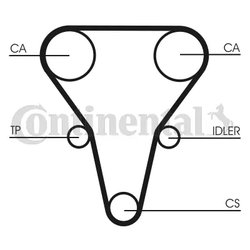 CUREA DISTRIBUTIE CONTINENTAL CT1069 - Compatibil cu KIA