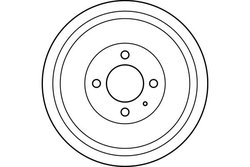 TAMBUR FRANA TRW DB4300 - Compatibil cu BYD, SEAT, VW