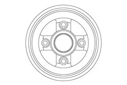 TAMBUR FRANA TRW DB4477 - Piesa auto compatibila cu mai multe marci