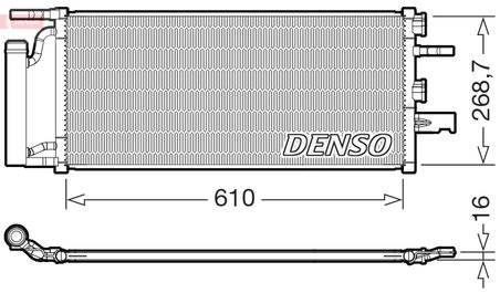 RADIATOR CLIMATIZARE DENSO DCN05036 - Compatibil cu BMW, MINI
