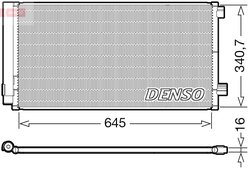 RADIATOR CLIMATIZARE DENSO DCN06020 - Compatibil cu FIAT, JEEP