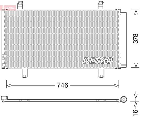 RADIATOR CLIMATIZARE DENSO DCN50048 - Compatibil cu TOYOTA