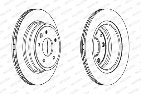 DISC FRANA FERODO DDF1004 - Compatibil cu DAIMLER, JAGUAR