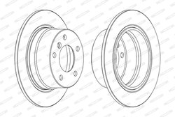 DISC FRANA FERODO DDF1028C - Compatibil cu BMW