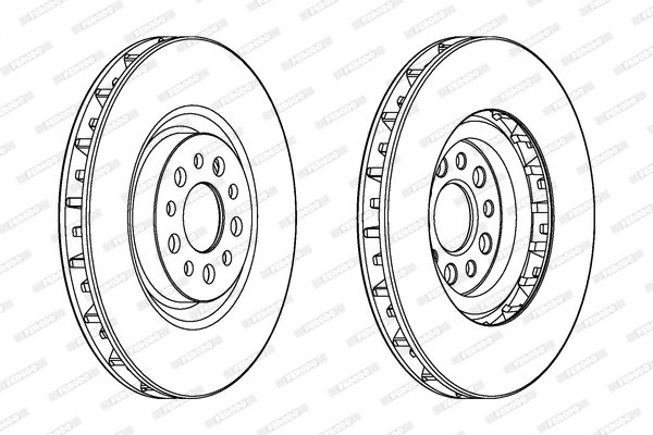 DISC FRANA FERODO DDF1180 - Compatibil cu CITROEN, FIAT, LANCIA, PEUGEOT