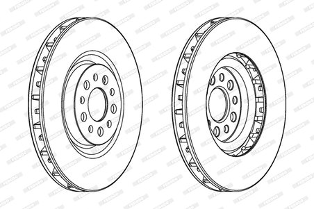 DISC FRANA FERODO DDF1180 - Compatibil cu CITROEN, FIAT, LANCIA, PEUGEOT