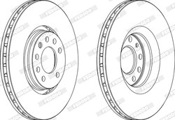 Disc frana Ferodo DDF1237C-1