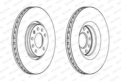 Disc frana Ferodo DDF1237C-1