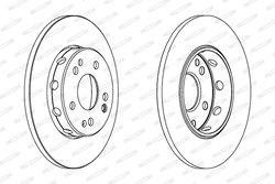 Disc frana Ferodo DDF124